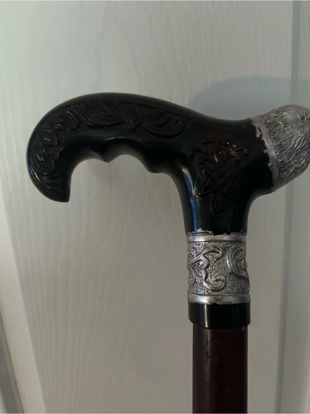 Eagle wood cane